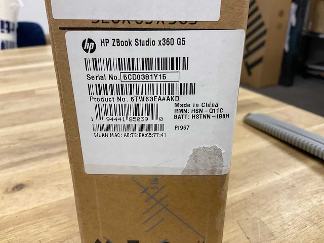 Hp zbook studio x360 g5 laptop - afbeelding 4 van  5