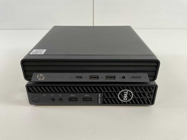 Hp/dell mix model mini desktops - check description (2x) - afbeelding 1 van  6