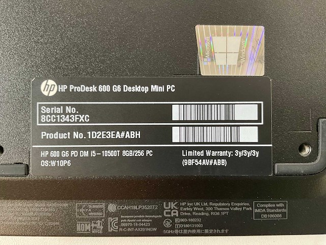 Hp/dell mix model mini desktops - check description (2x) - afbeelding 5 van  6