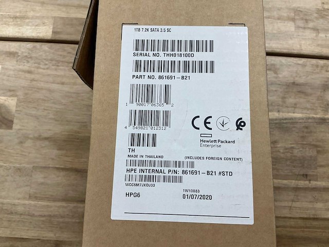 Hpe 1tb 7200 sata mb001000gwfwk - afbeelding 3 van  3