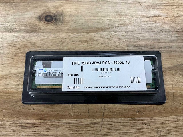 Hpe 32gb 4rx4 pc3-14900l-13 - afbeelding 1 van  2