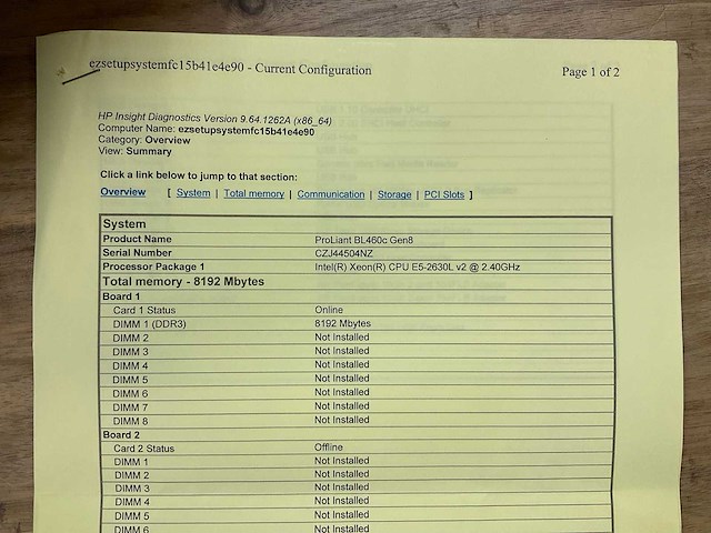 Hpe bl460c gen8 proliant - afbeelding 2 van  4