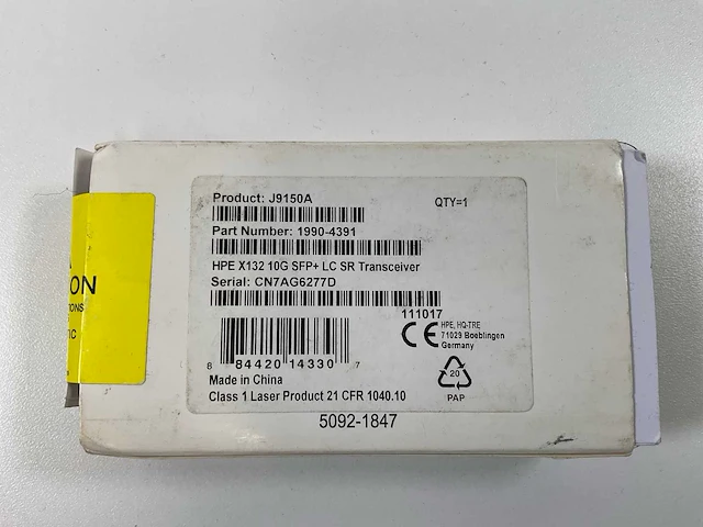 Hpe mix models transceiver modules - check description (new) (14x) - afbeelding 13 van  14