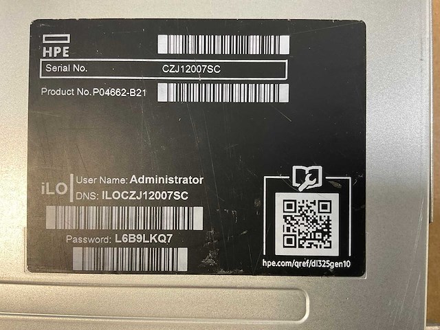 Hpe (proliant dl325 gen10) - amd epyc 7232p, 64 gb ram (2x32gb), no hdd rack mount chassis - afbeelding 8 van  9