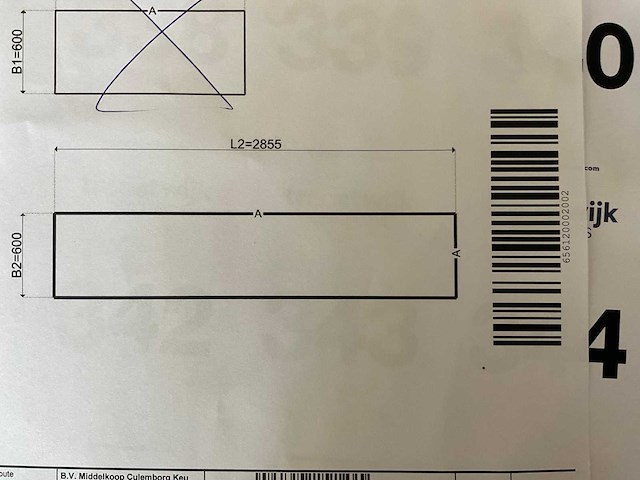 Hpl achterwand 2855x600 mm - afbeelding 3 van  3
