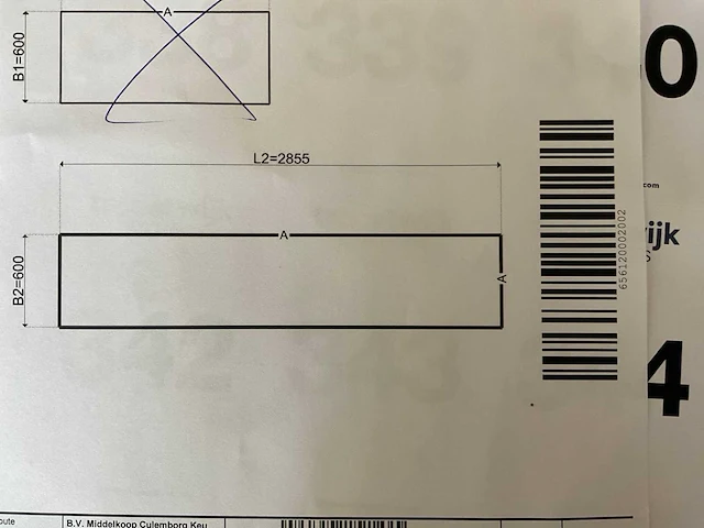 Hpl achterwand 2855x600 mm - afbeelding 3 van  3