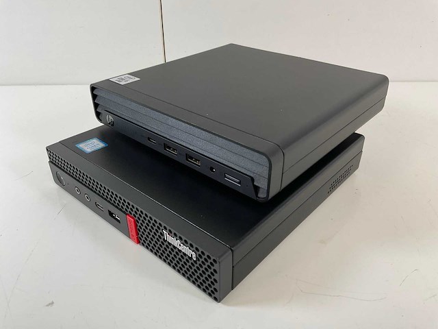 Hp/lenovo mix model mini desktops - check description (2x) - afbeelding 1 van  3