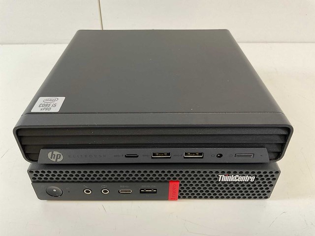 Hp/lenovo mix model mini desktops - check description (2x) - afbeelding 1 van  5
