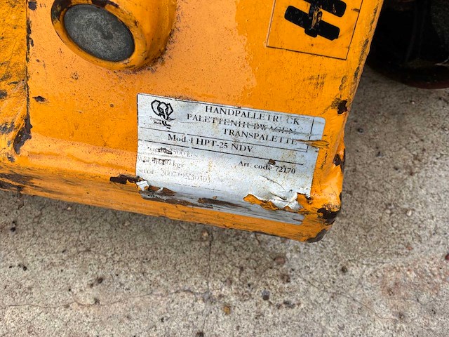 Hpt-25 ndv palletwagen - afbeelding 7 van  7