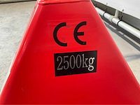 Hpt-a - 2026 - 2500 rood - hand hydraulische palletwagen - afbeelding 2 van  10