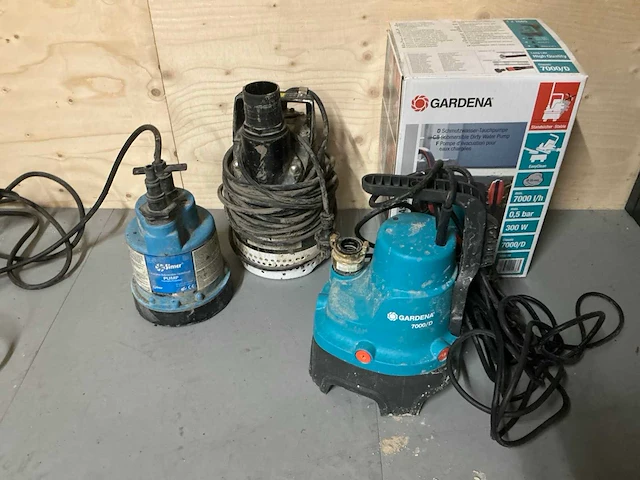 Hq pumps / gardena / simer dompelpomp (3x) - afbeelding 1 van  4