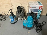 Hq pumps / gardena / simer dompelpomp (3x)