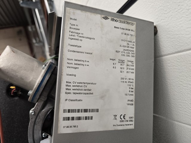 Hr combiketel itho daalderop, base cube duo 24/35 (16l) tapklasse 5, grijs - afbeelding 6 van  14