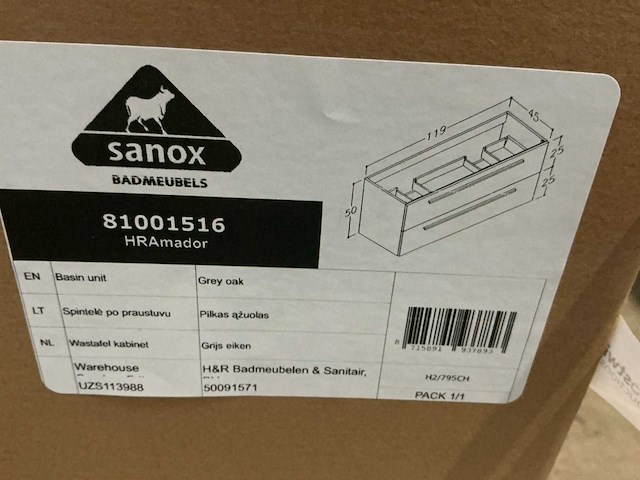 H&r design badmeubelset 120cm - afbeelding 7 van  8