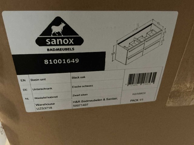 H&r design badmeubelset 120cm - afbeelding 5 van  5