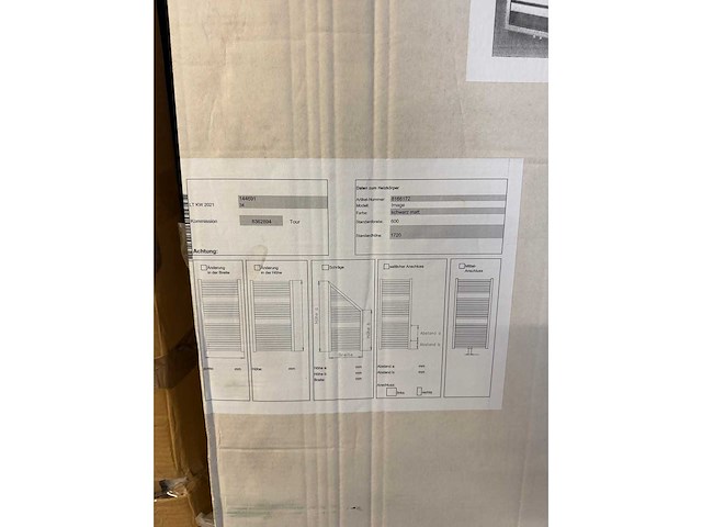 Hsk - designradiator 600x1720 mm mat zwart - afbeelding 3 van  3