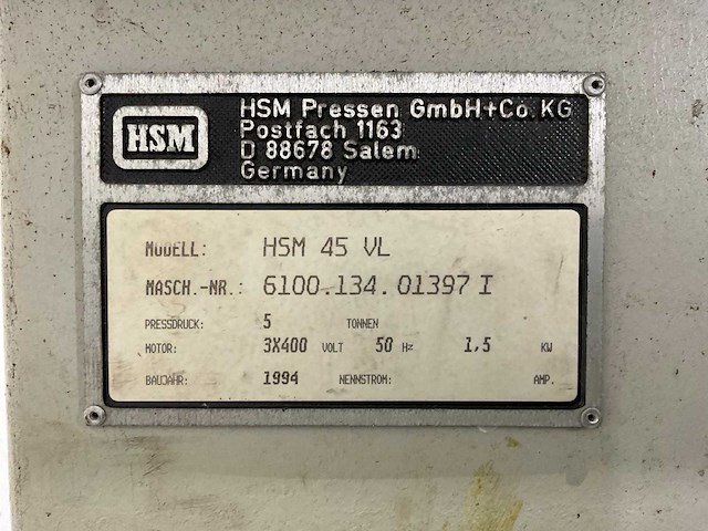 Hsm - 1994 - 45 vl - papier pers - afbeelding 2 van  10