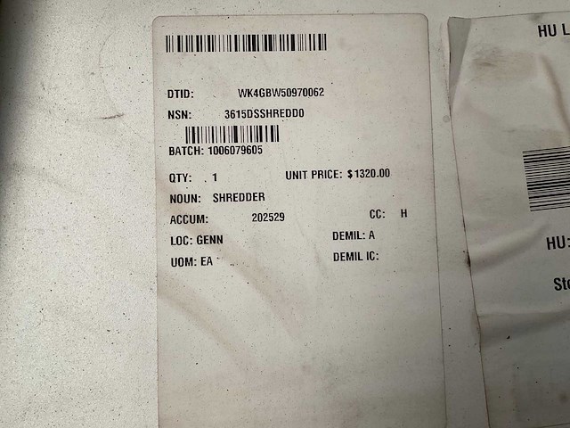 Hsm b35 papiershredder - afbeelding 3 van  4