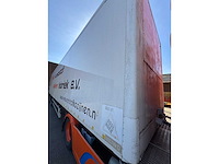 H.t.f. - 2001 - oplegger met gesloten geïsoleerde opbouw v.v gestuurde achteras, ama laadklep 14 meter og-12-zv - afbeelding 6 van  26