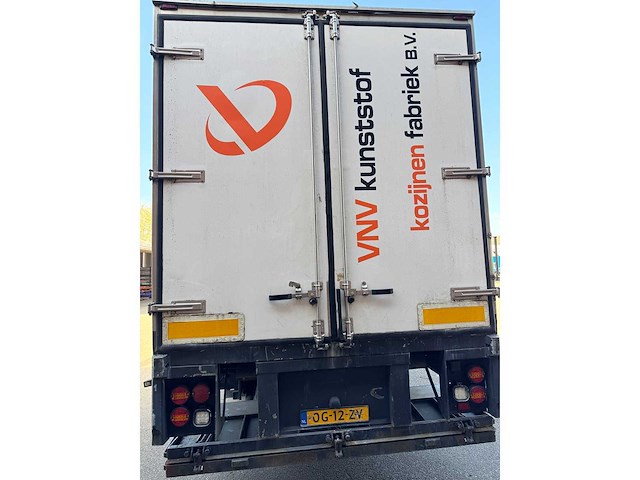 H.t.f. - 2001 - oplegger met gesloten geïsoleerde opbouw v.v gestuurde achteras, ama laadklep 14 meter og-12-zv - afbeelding 20 van  26