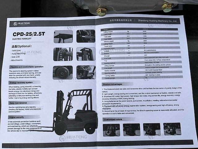 Huateng - 2025 - cpd-25 - vorkheftruck - afbeelding 20 van  27