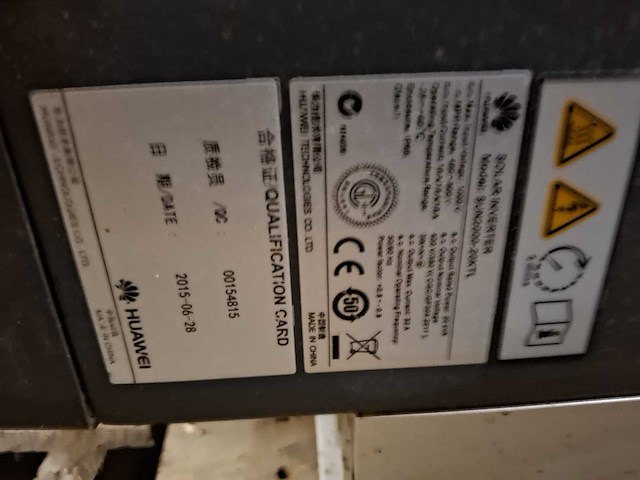 Huawai - 2017 - sun2000-17ktl - zonne-energie omvormer (6x) - afbeelding 10 van  10