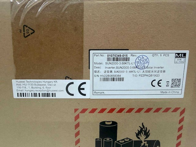 Huawei - 3.68 ktl-l1 - hybride omvormer t.b.v. zonnepanelen - afbeelding 8 van  8