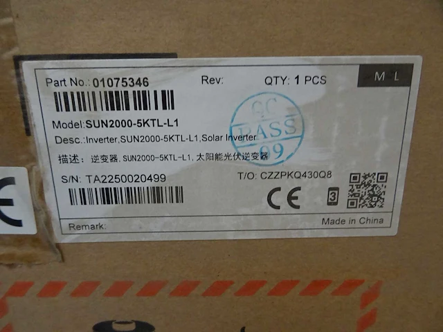 Huawei - sun2000-5ktl-l1 - omvormer - afbeelding 2 van  2