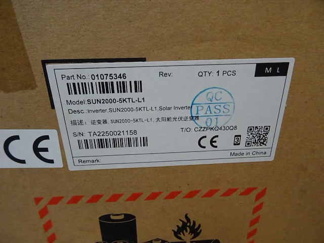 Huawei - sun2000-5ktl-l1 - omvormer - afbeelding 2 van  2
