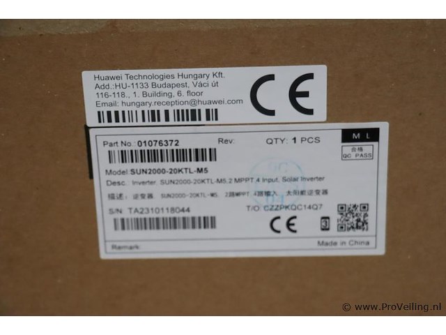 Huawei omvormer sun2000ktl-m5, 3-fase - afbeelding 3 van  4