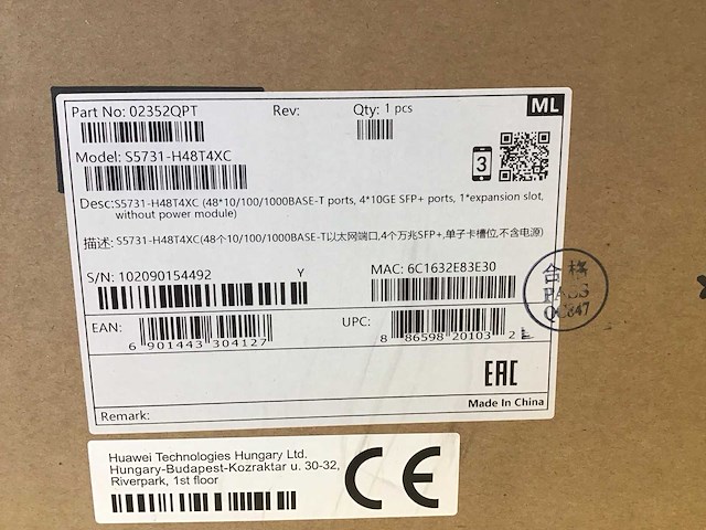 Huawei s5731-h48t4xc fixed switch - afbeelding 3 van  4