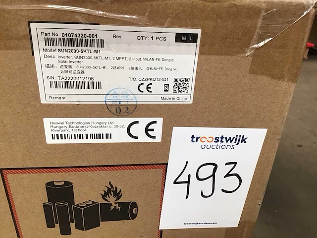 Huawei sun2000-5ktl-m1 omvormer - afbeelding 1 van  3