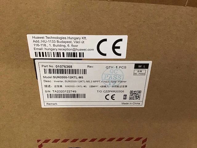 Huawei sun2000-ktl-m5 omvormer - afbeelding 3 van  3