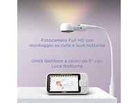 Hubble connected nursery pal skyview babymonitor met camera - afbeelding 2 van  4