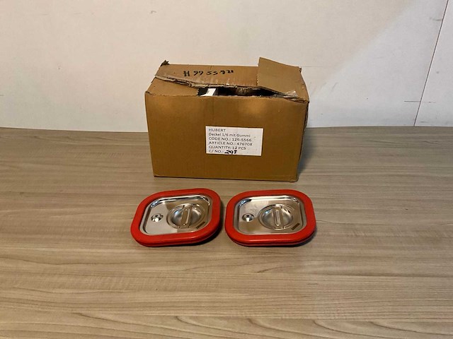 Hubert 1/6 gn siliconen deksels (12x) - afbeelding 1 van  6