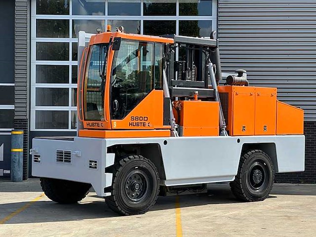 Hubtex - 2014 - s80d - 4m duplex, vorkversteller - zijlader - afbeelding 1 van  7