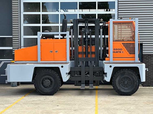 Hubtex - 2014 - s80d - 4m duplex, vorkversteller - zijlader - afbeelding 5 van  7