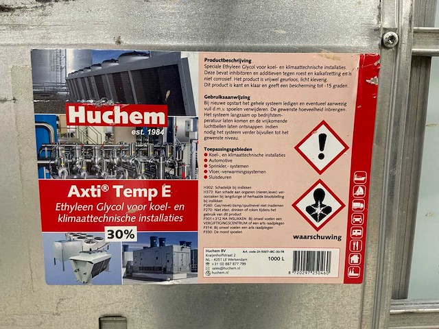 Huchem ethyleenglycol met ibc-container (2x) - afbeelding 2 van  2