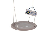 Hudora nestschommel lounge in hoogte verstelbaar sand - afbeelding 4 van  5