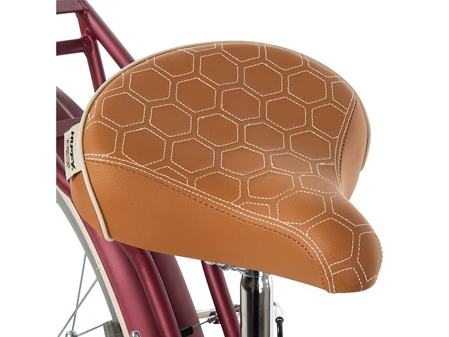 Huffy deluxe 26 inch cruiser fiets donkerrood - afbeelding 4 van  6