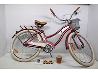 Huffy deluxe 26 inch cruiser fiets donkerrood - afbeelding 5 van  6