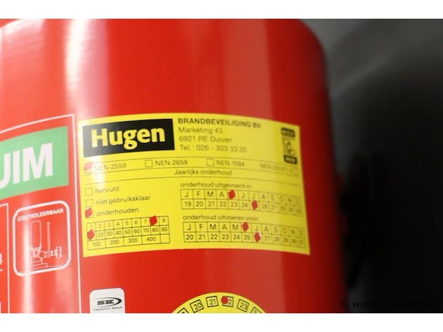 Hugen brandblusser, 6ltr schuim - afbeelding 2 van  4