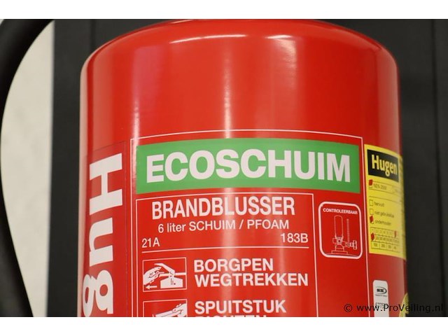 Hugen brandblusser, 6ltr schuim - afbeelding 4 van  4