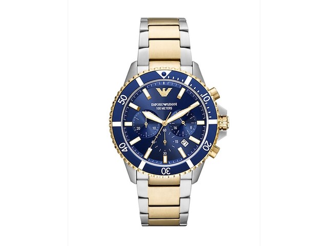Hugo boss chronograph - two tone herenhorloge - afbeelding 1 van  3