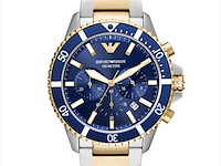 Hugo boss chronograph - two tone herenhorloge - afbeelding 1 van  3