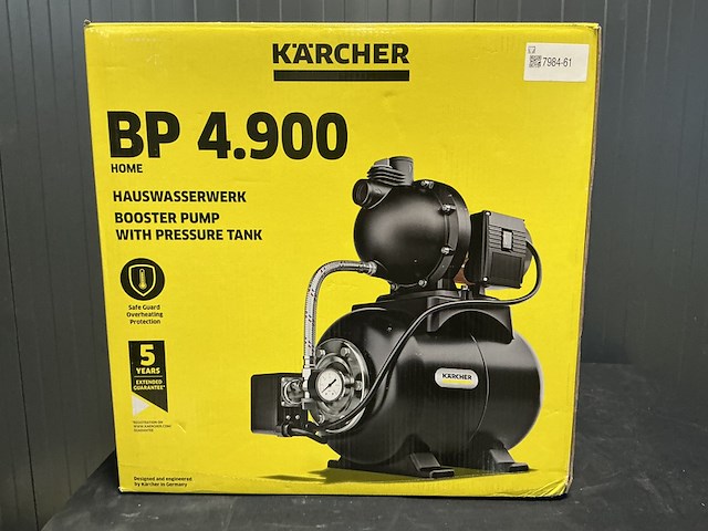 Huishoudelijke waterpomp kärcher, bp 4.900, zwart /geel - afbeelding 1 van  5