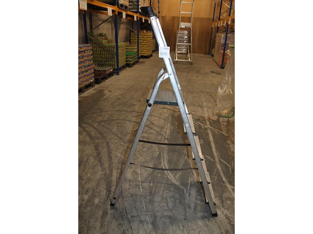 Huishoudtrap met 4 treden en bordes - afbeelding 1 van  2