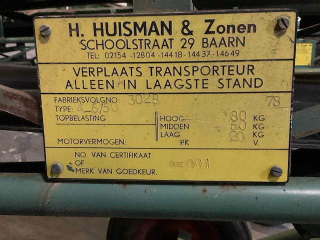 Huisman 4-6/50 transportband - afbeelding 6 van  6