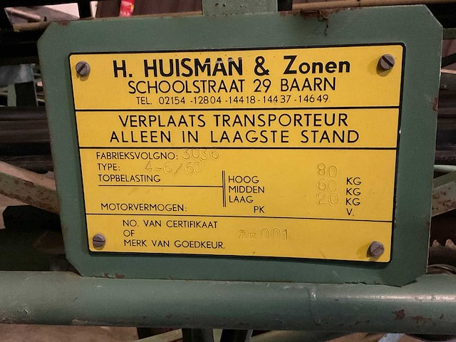 Huisman 4-6/50 transportband - afbeelding 3 van  3