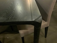 Huissen zwart eetkamertafel 220cm. - afbeelding 3 van  6